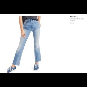 Madewell Cali Demi boot cut jean barely worn